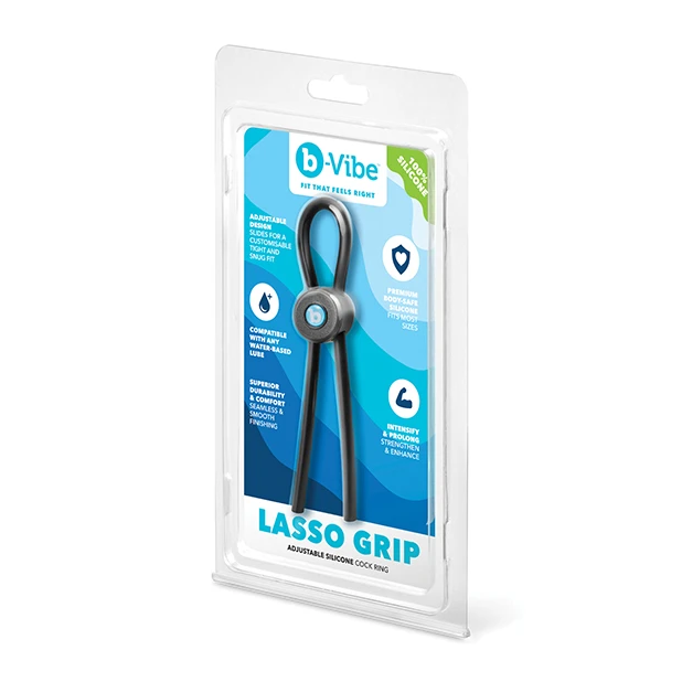 B-Vibe Lasso Grip packaging on a white background