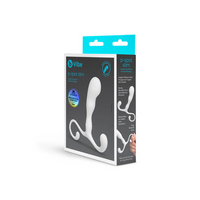 slim white p spot anal plug white in box packaging