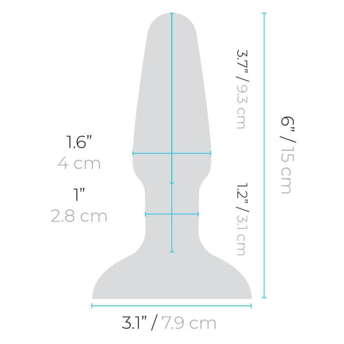 anal plug size chart