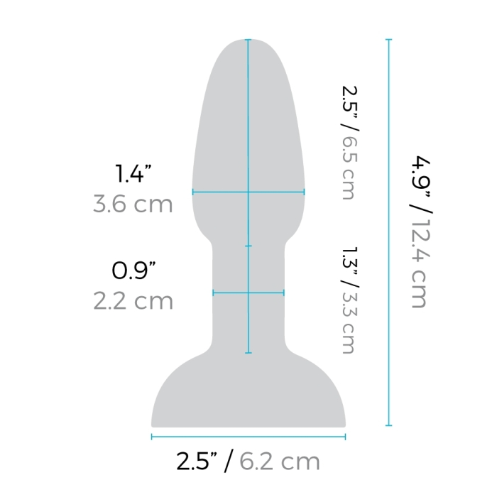 anal plug size chart