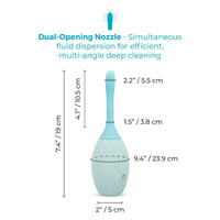 blue anal douche size chart