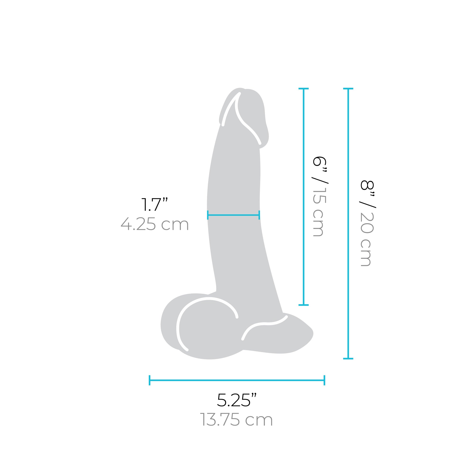 dildo with size specs