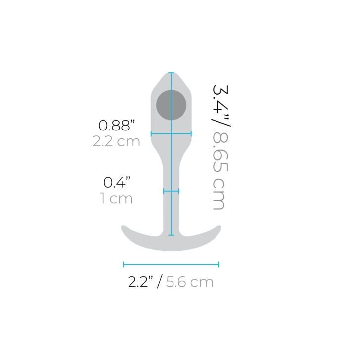 anal plug with size chart