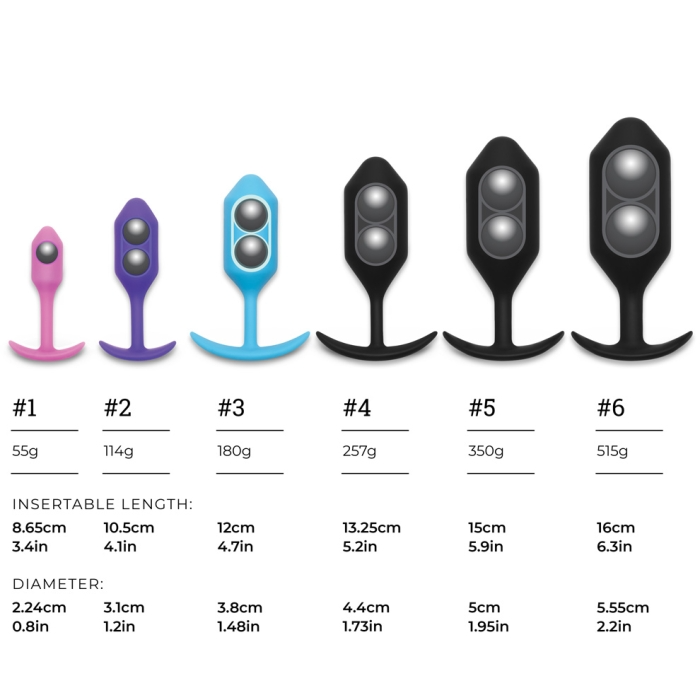 anal plug size charts