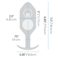 anal plug size chart