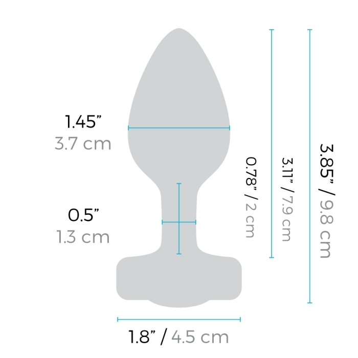 anal plug size chart