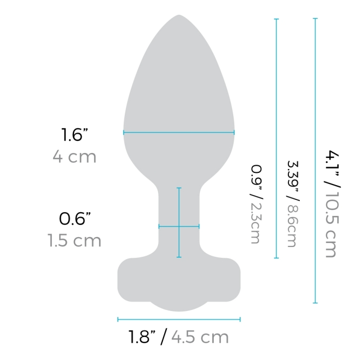anal plug size chart