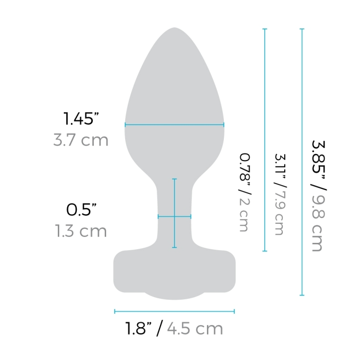 anal plug size chart