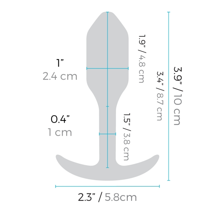 anal plug size chart