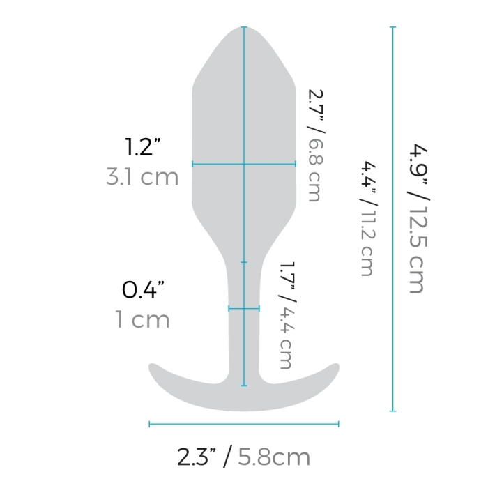 anal plug size chart