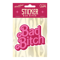 bad bitch sticker in package