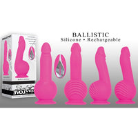 pink silicone rechargeable vibrator with remote