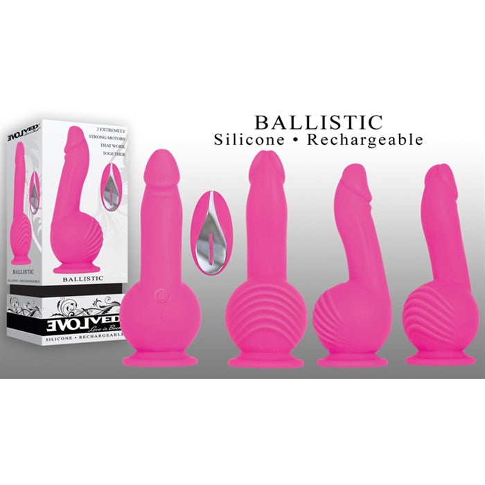 pink silicone rechargeable vibrator with remote