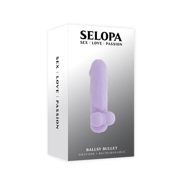SELOPA Ballsy Bullet packaging on a white background