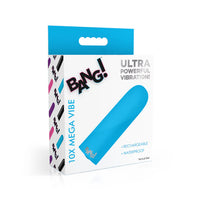 blue vibrating bullet on box cover