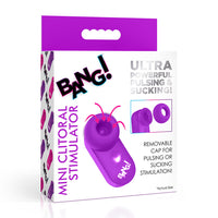 purple suction clitoral stimulator with handle on box