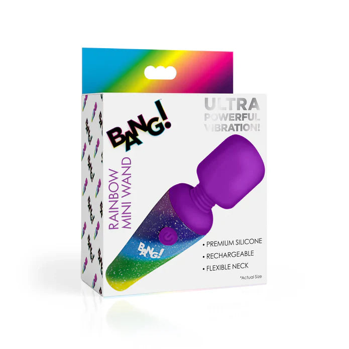 rainbow mini wand with purple head