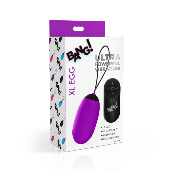 Bang Vibrating XL Egg With Remote by XR | Source Adult Toys Bang Vibrating XL Egg With Remote by XR | Source Adult Toys