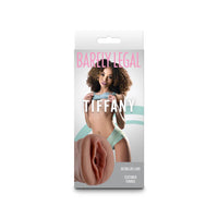 african american female with cami top and panty with vagina stroker on box cover