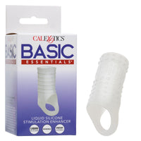 Calexotics Basic Essentials liquid silicone stimulation enhancer with packaging on a white background