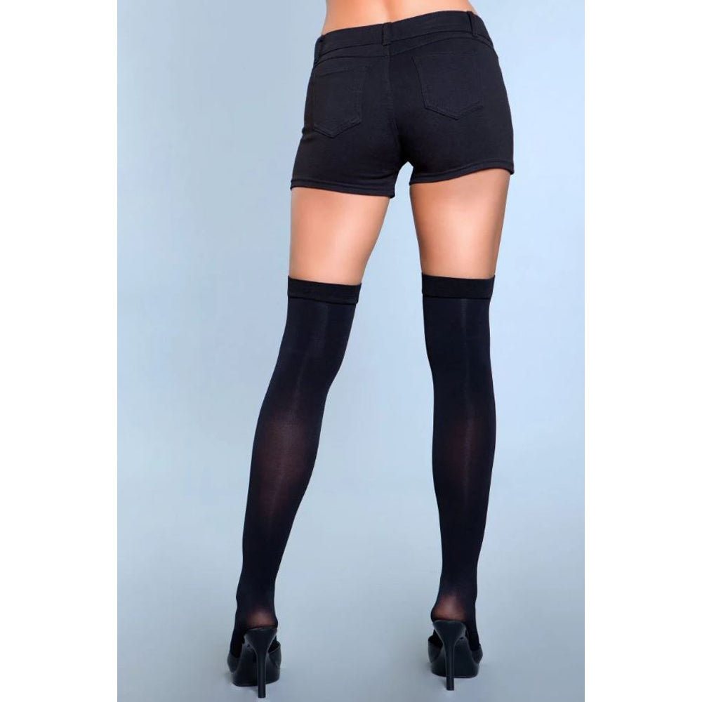 woman wearing black stockings