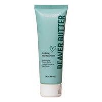 Beaver Butter soothing shaving cream tube on a white background