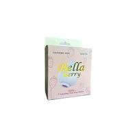 A boxed product labeled Bella Berry Strawberry Shape, shown on a plain white background. The package is pale pink with strawberry illustrations and a light blue berry graphic, plus yellow and green text.