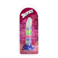 Besties horny bitch dildo in packaging with visible brand name on a white background