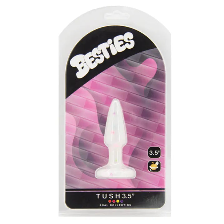 besties tush anal plug 3.5" in packaging