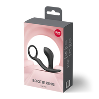 Box packaging of a 'Bootie Ring' product with visible branding on a white background