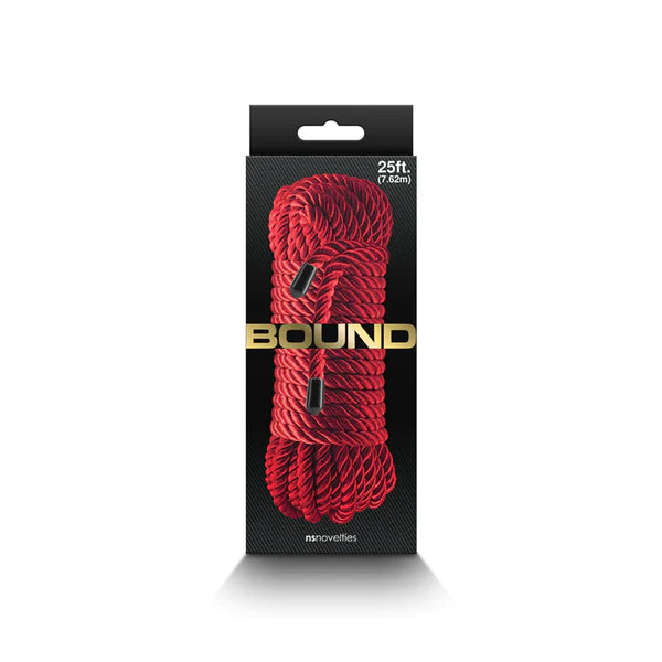 red bondage rope with box 