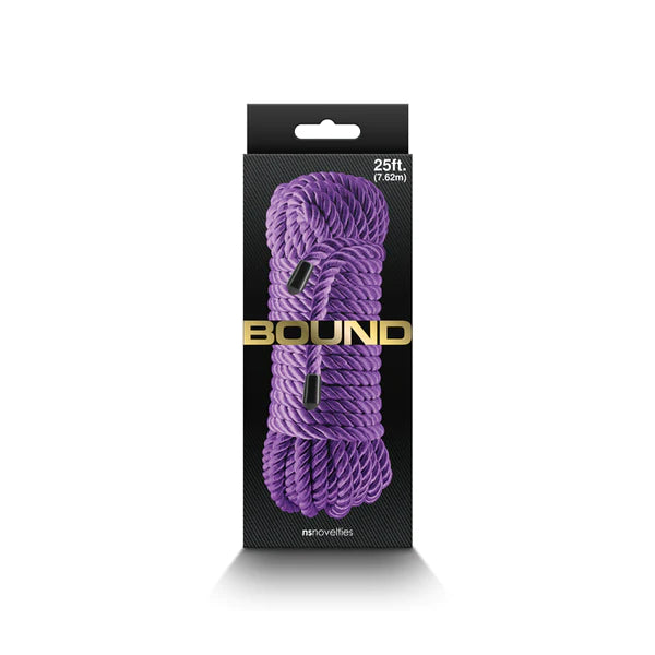 purple bondage rope with box 