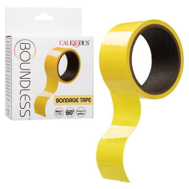 yellow bondage tape with white box