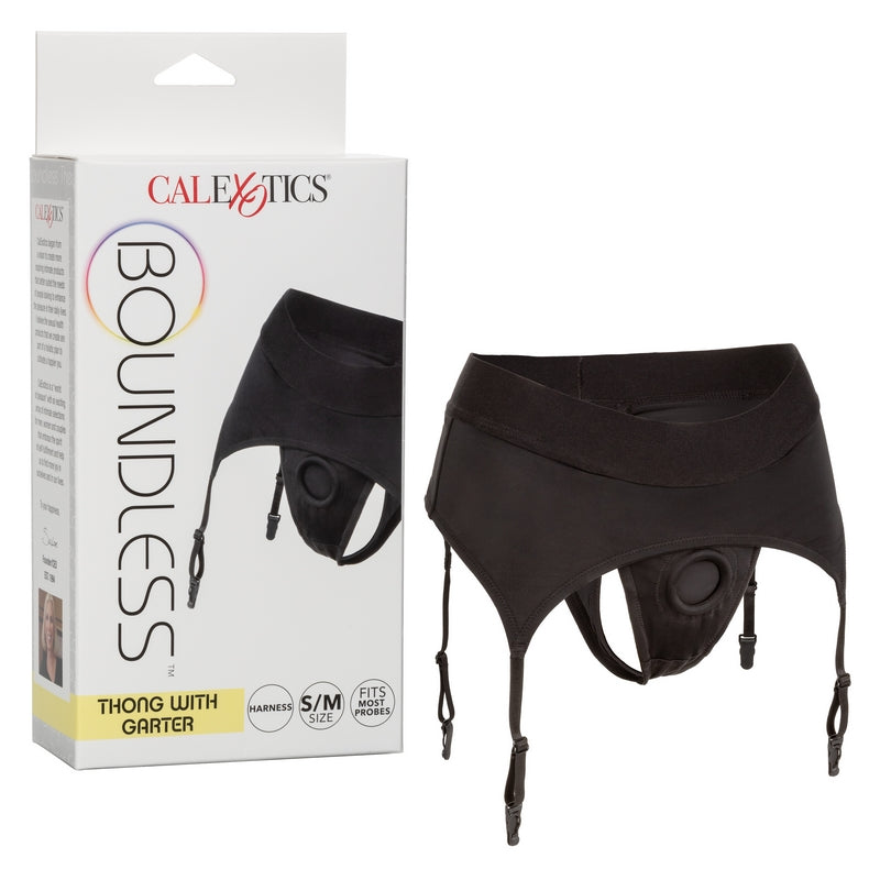 Boundless™ Harness Thong & Garter Strap On Harness by Cal Exotics