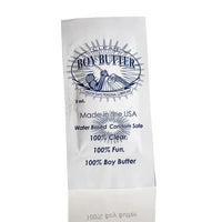 white foil pack of boy butter clear lube