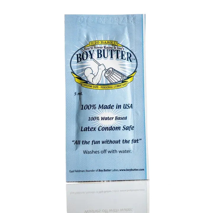 blue oil pack of boy butter h20 lube