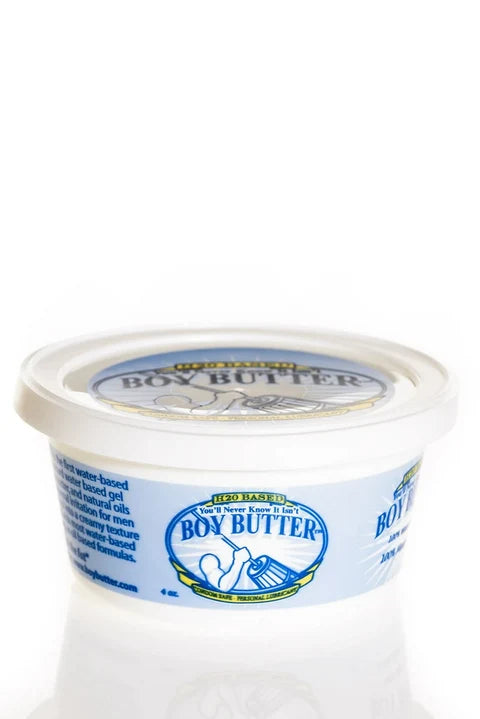 blue tub of boy butter h20 lube