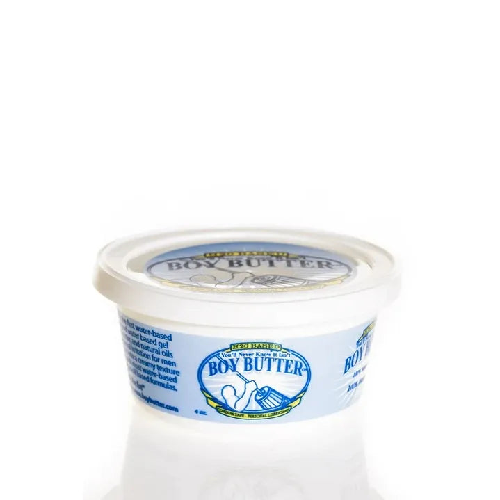 blue tub of boy butter h20 lube