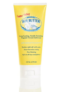 tube of boy butter original formula lube in yellow tube