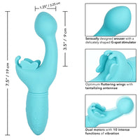 vibrator with bulb head and has butterfly clitoral tickler diagram chart