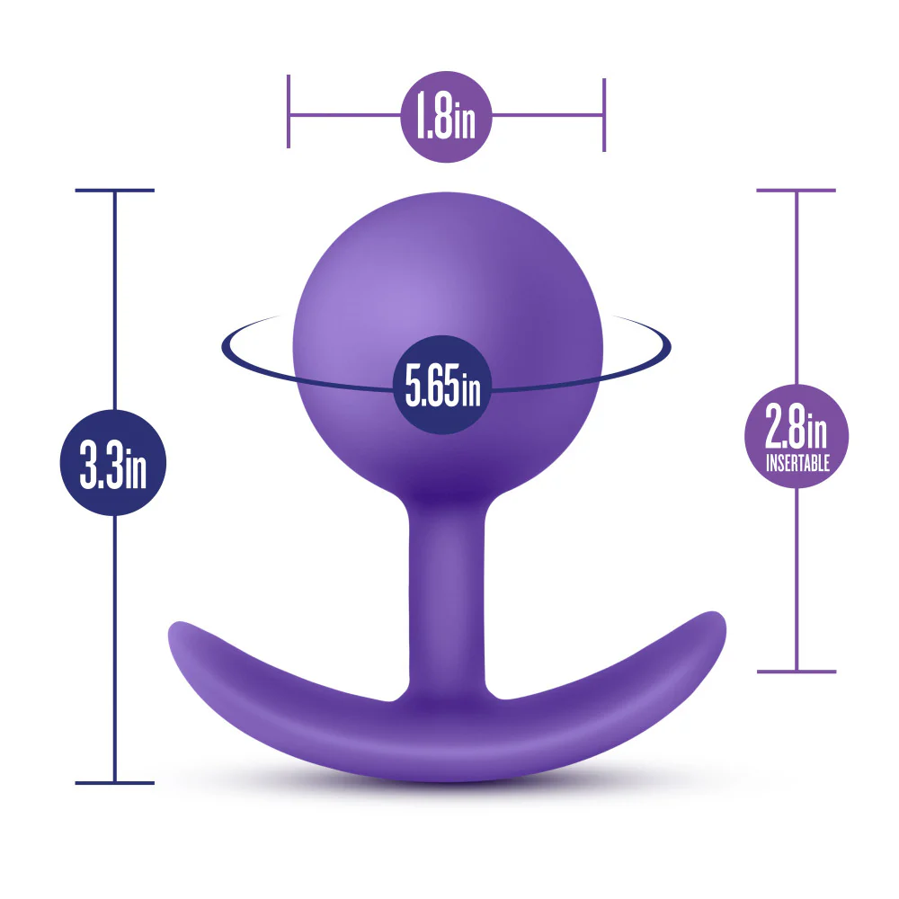 Luxe - Wearable Vibra Plug - Purple