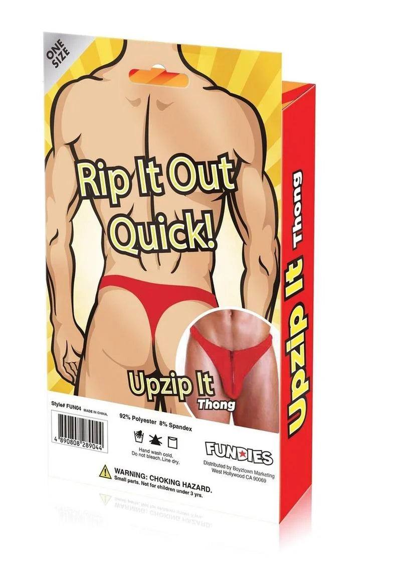 Fundies Unzip It Thong for Men by Boyztown