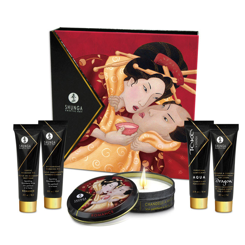 Shunga Luxury Gift Sets Geisha's Secret Kit Strawberry