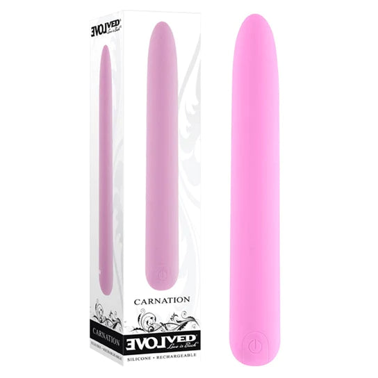 pink sleek vibrator with white box