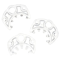 3 clear plastic pieces for chastity cage