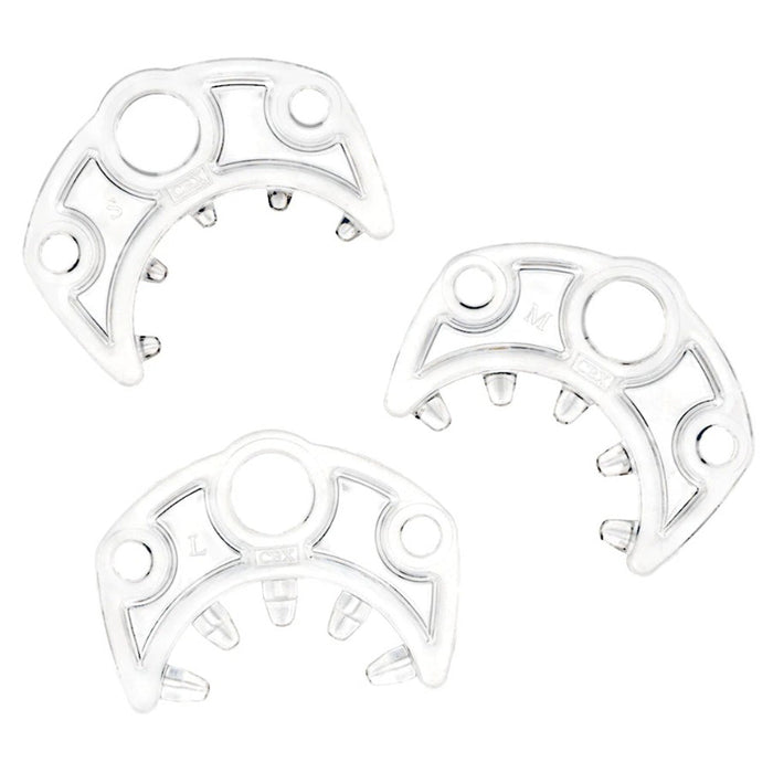 3 clear plastic pieces for chastity cage