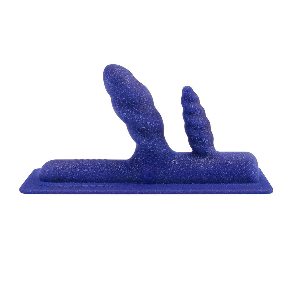 The Cowgirl Two Unicorn Textured Double Penetration Attachment