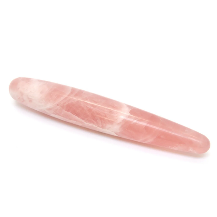 pink marble crystal stone dildo