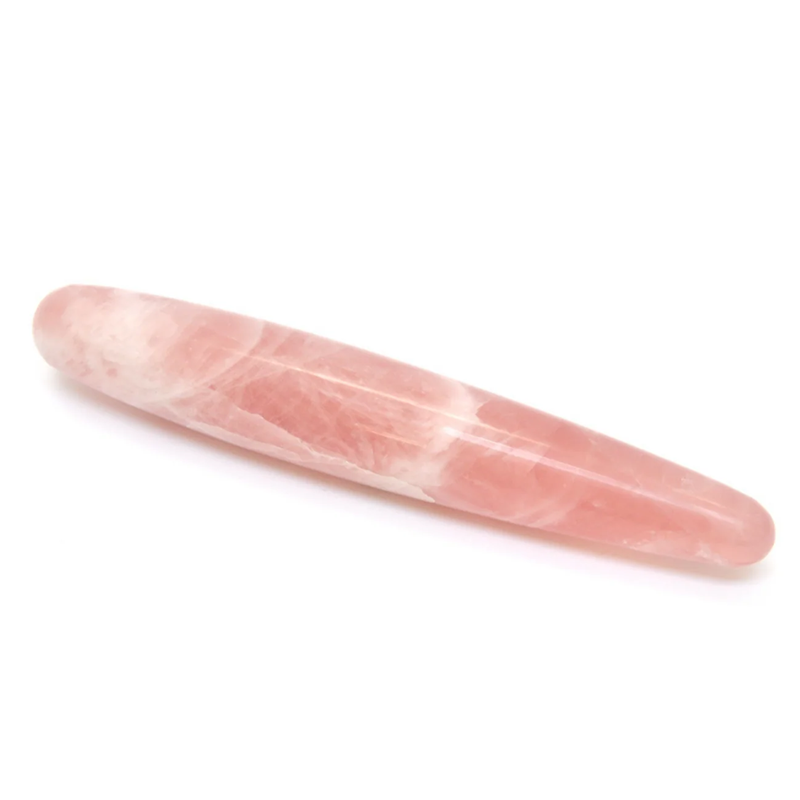 pink marble crystal stone dildo