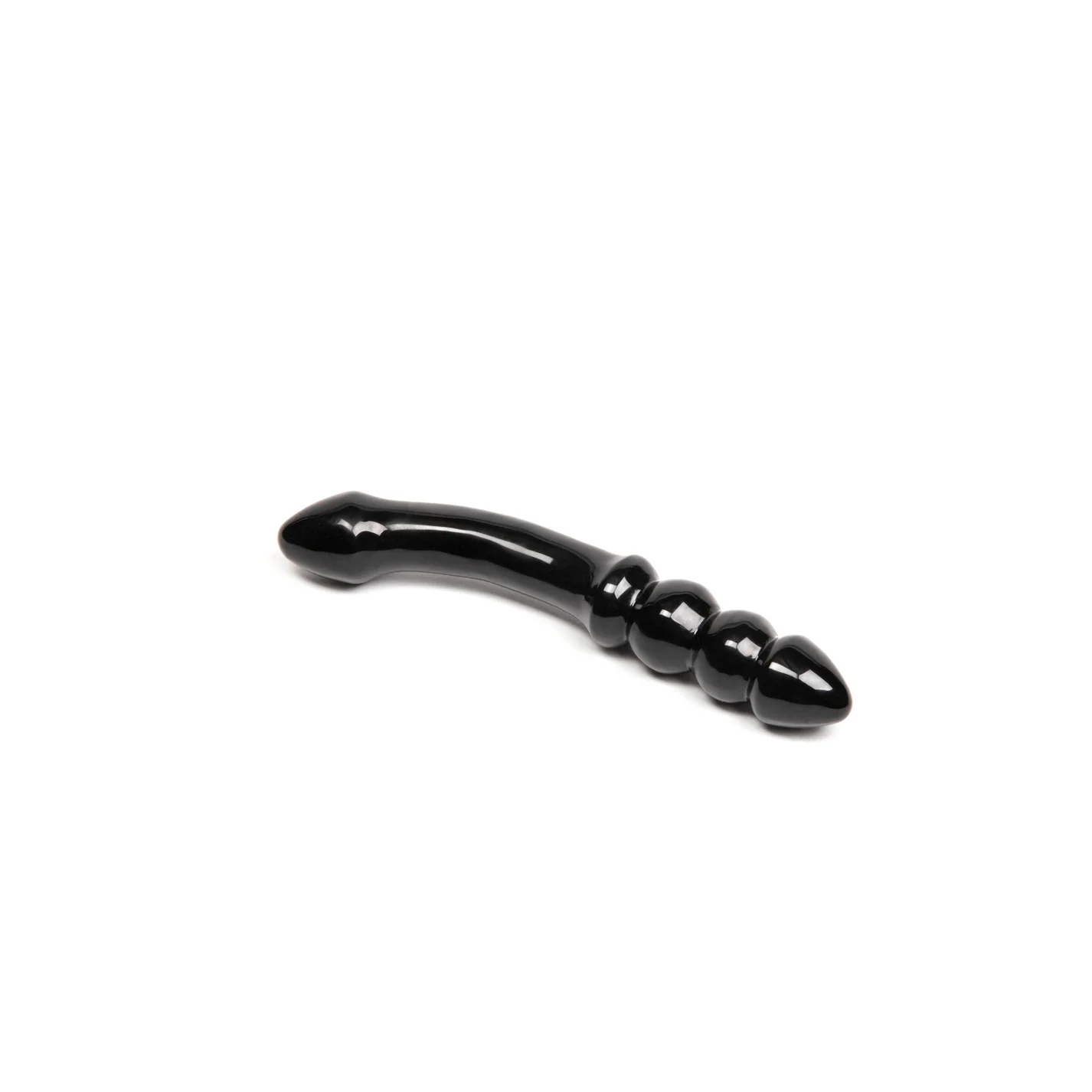 black double ended curved didlo